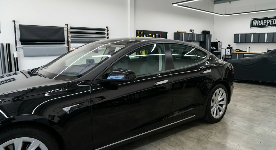 Car De-Chrome Wrapping Trim Detail